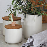 Canister with Oak Wood Lid Pacifica, Casafina by COSTA NOVA