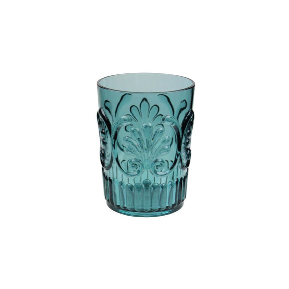 Fleur Teal Small Tumbler (16oz)